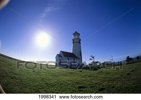 Oregon, Lighthouse On Coast B1649 View Large Photo Image Stock Image - Oregon, Lighthouse On Coast B1649. Fotosearch