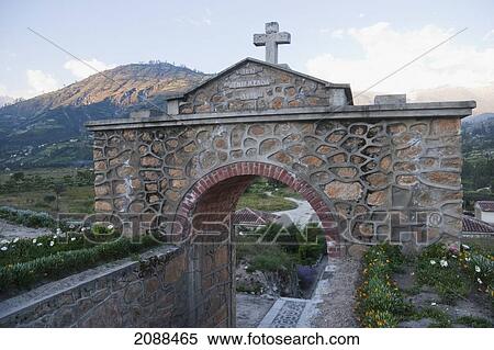 Original Entrance Arch From 1891 To The Yungay Cemetery, Yungay, Ancash, Peru View Large Photo Image Stock Photography - Original Entrance Arch From 1891 To The Yungay Cemetery, Yungay, Ancash, Peru. Fotosearch