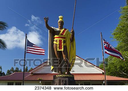 Original King Kamehameha I Statue; Big Island, Hawaii, United States of America View Large Photo Image Stock Photo - Original King Kamehameha I Statue; Big Island, Hawaii, United States of America. Fotosearch
