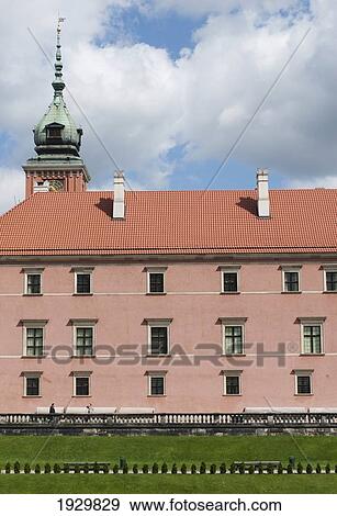 Originally built in the 13th Century and then re-constructed after being destroyed during the Second World War the Royal Castle (Zamek Krolewski), Old Town district, Warsaw, Poland View Large Photo Image Stock Photo - Originally built in the 13th Century and then re-constructed after being destroyed during the Second World War the Royal Castle (Zamek Krolewski), Old Town district, Warsaw, Poland. Fotosearch