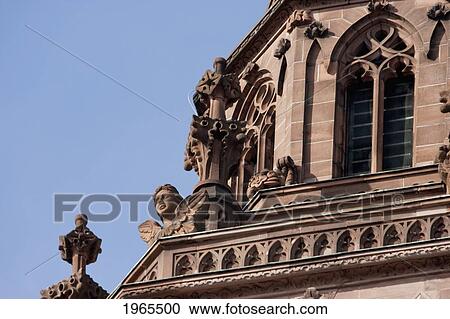 Stock Image - Ornaments On The Bell Tower Of The Mainzer Dom (Mainz Cathedral Or St. Martin's Cathedral), Mainz, Germany. Fotosearch