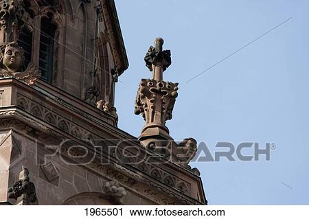 Stock Image - Ornaments On The Bell Tower Of The Mainzer Dom (Mainz Cathedral Or St. Martin's Cathedral), Mainz, Germany. Fotosearch