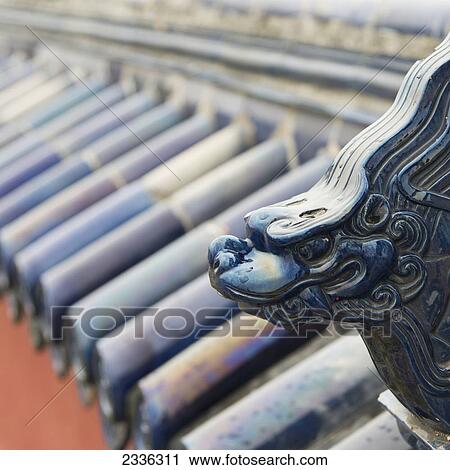 Ornate Animal Sculpture Along The Roofline At The Temple Of Heaven; Beijing, China View Large Photo Image Stock Image - Ornate Animal Sculpture Along The Roofline At The Temple Of Heaven; Beijing, China. Fotosearch