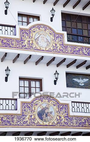Stock Image - Ornate Balcony Detail; Malaga Spain. Fotosearch