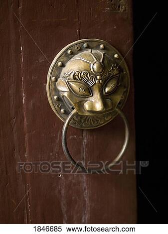 Stock Photography - Ornate Bras Doorknob. Fotosearch