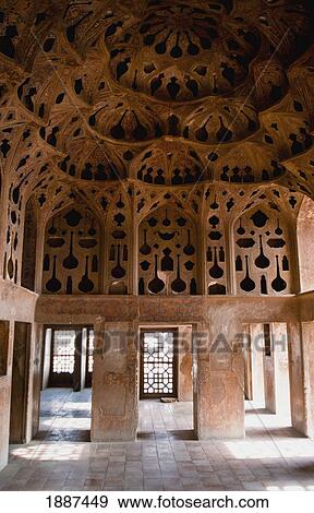 Ornate Ceiling Decoration, Ali Qapu Palace View Large Photo Image Stock Photo - Ornate Ceiling Decoration, Ali Qapu Palace. Fotosearch