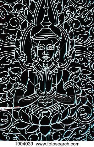 Stock Photo - Ornate Detail On Doorway In Royal Palace, Phnom Penh, Cambodia. Fotosearch
