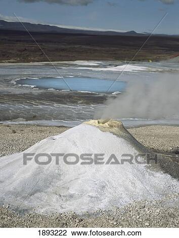 Stock Image - Oskurholhver Hot Springs And Fumarole. Fotosearch
