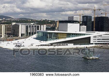 Stock Image - Oslo Opera House; Oslo, Norway. Fotosearch