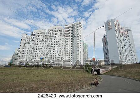 Stock Image - Osokorsky neighbourhood; Kiev, Ukraine. Fotosearch