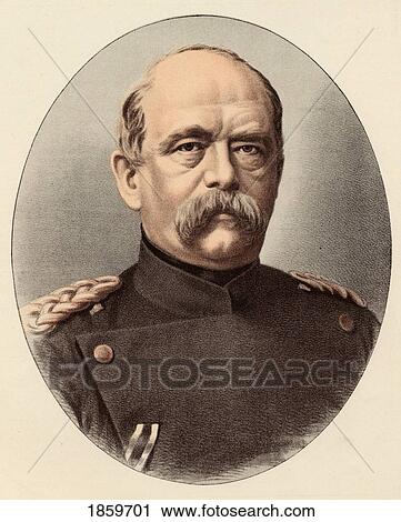 Stock Image - Otto Von Bismarck, Or Otto Eduard Leopold Prince Von Bismarck, 1815-1898. Prussian Statesman German Chancellor. Fotosearch