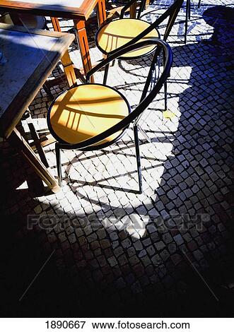 Stock Photo - Outdoor Cafe In Lisbon. Fotosearch