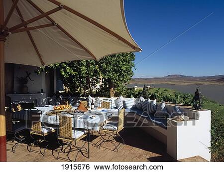 Outdoor Dining Table View Large Photo Image Stock Photograph - Outdoor Dining Table. Fotosearch