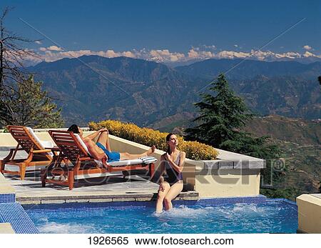 Outdoor Jaccuzzi View Large Photo Image Stock Photography - Outdoor Jaccuzzi. Fotosearch