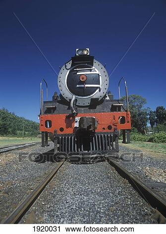 Stock Image - Outeniqua Choo-Tjoe Steam Train; Sedgefield, Garden Route, South Africa. Fotosearch