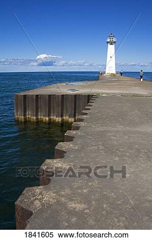 Outer Sodus Lighthouse; Rochester, New York State, Usa View Large Photo Image Stock Photography - Outer Sodus Lighthouse; Rochester, New York State, Usa. Fotosearch