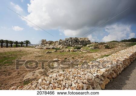 Outer Wall Made Of Rough Coralline Limestone Of The Ggantija Temples (3600 - 3200 B. C. ), Gozo Island, Malta View Large Photo Image Stock Photograph - Outer Wall Made Of Rough Coralline Limestone Of The Ggantija Temples (3600 - 3200 B. C. ), Gozo Island, Malta. Fotosearch