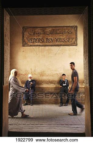 Stock Photo - Outside Ali Ben Youssef Mendersa Shop. Fotosearch