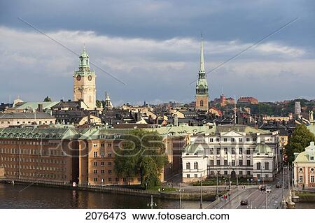 Overlooking Gamla Stan The Old City; Stockholm Sweden View Large Photo Image Stock Image - Overlooking Gamla Stan The Old City; Stockholm Sweden. Fotosearch