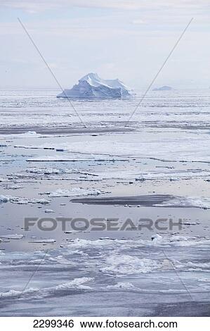Stock Photograph - Pack Ice Off The West Coast Of Greenland.. Fotosearch