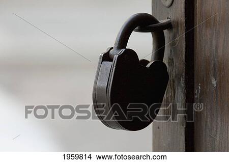 Picture - Padlock At The St. Nicholas Church Museum In Tallinn, Estonia. Fotosearch