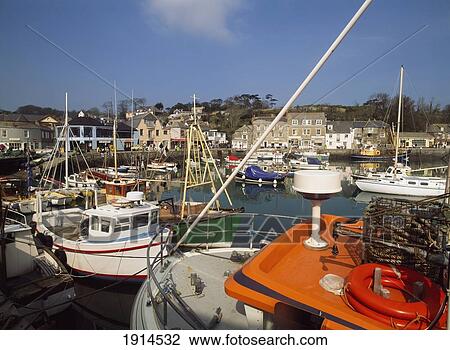 Stock Image - Padstow. Fotosearch