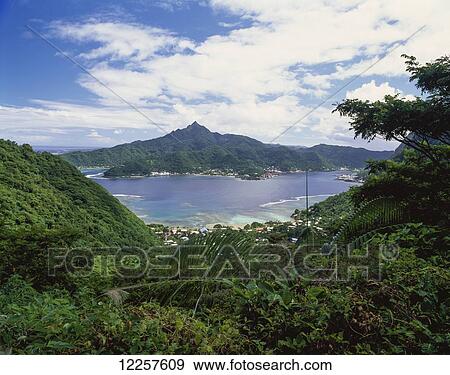 Pago Pago Harbour; American Samoa View Large Photo Image Stock Photo - Pago Pago Harbour; American Samoa. Fotosearch