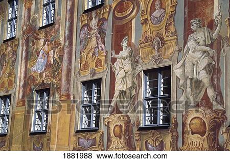 Stock Photo - Painted Building. Fotosearch