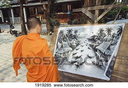 Painters Work Within Buddhist Temple View Large Photo Image Stock Photography - Painters Work Within Buddhist Temple. Fotosearch