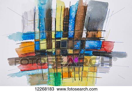 Painting of a colourful grid View Large Photo Image Stock Image - Painting of a colourful grid. Fotosearch