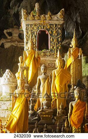 Stock Photo - Pak Ou caves outside of Luang Prabang; Laos. Fotosearch