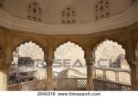 Stock Photograph - Palace Of Man Singh I, Amber Fort, Rajasthan, India. Fotosearch