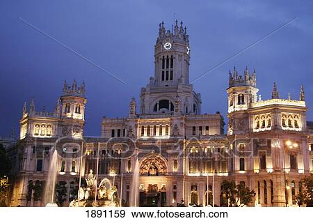 Palacio De Comunicaciones View Large Photo Image Stock Photo - Palacio De Comunicaciones. Fotosearch