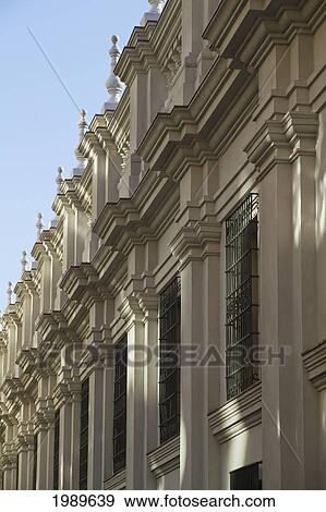 Stock Photo - Palacio De La Moneda Presidential Palace, Santiago, Metropolitan Region, Chile. Fotosearch