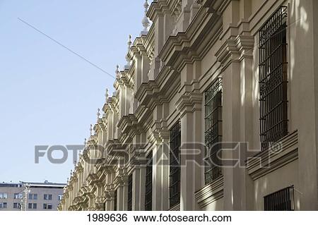 Stock Photograph - Palacio De La Moneda Presidential Palace, Santiago, Metropolitan Region, Chile. Fotosearch