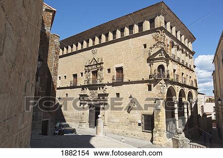 Picture - Palacio De Los Duques De San Carlos (Palace Of The Dukes Of Saint Charles); Trujillo, Caceres, Spain. Fotosearch