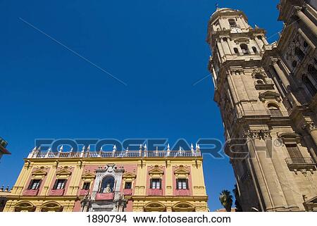 Picture - Palacio Episcopal And Cathedral. Fotosearch