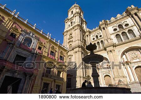 Palacio Episcopal And Cathedral View Large Photo Image Stock Image - Palacio Episcopal And Cathedral. Fotosearch