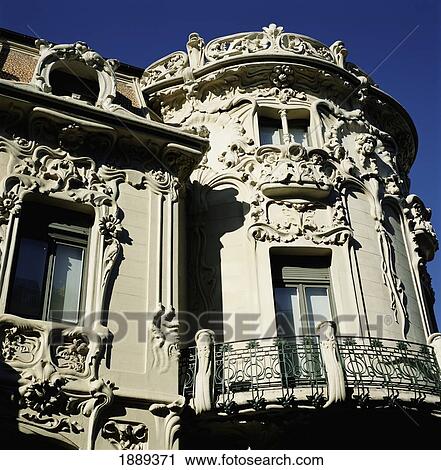 Palacio Longoria, Close Up View Large Photo Image Stock Image - Palacio Longoria, Close Up. Fotosearch