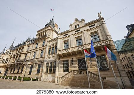 Stock Image - Palais Grand Ducal (Palace Of The Grand Dukes), Luxembourg. Fotosearch