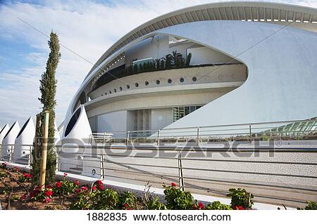 Palau De Les Arts At The City Of Arts And Sciences; Valencia, Spain View Large Photo Image Stock Photography - Palau De Les Arts At The City Of Arts And Sciences; Valencia, Spain. Fotosearch