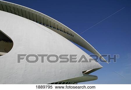 Stock Photography - Palau De Les Arts Reina Sofia Building By Santiago Calatrava. Fotosearch