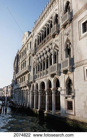Stock Image - Palazzo Giustinian At San Barnaba, Venice, Italy. Fotosearch
