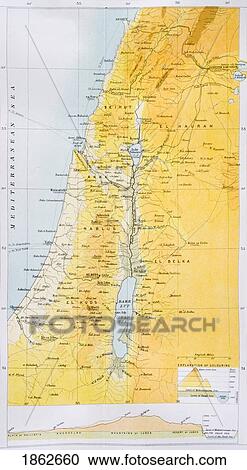 Palestine In The 1890S From The Citizen's Atlas Of The World Published London Circa 1899 View Large Photo Image Stock Image - Palestine In The 1890S From The Citizen's Atlas Of The World Published London Circa 1899. Fotosearch