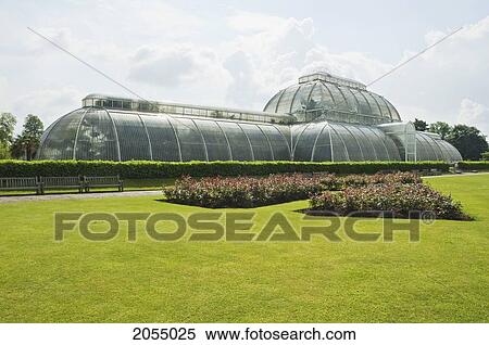 Stock Photography - Palm House At Royal Botanic Gardens, Kew, Surrey, England, United Kingdom. Fotosearch