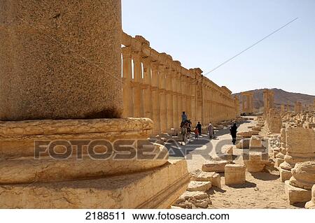 PALMYRA RUINS SYRIA View Large Photo Image Stock Image - PALMYRA RUINS SYRIA. Fotosearch