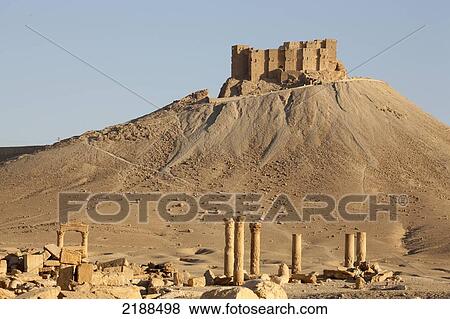 PALMYRA RUINS SYRIA View Large Photo Image Stock Photo - PALMYRA RUINS SYRIA. Fotosearch