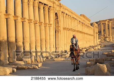 PALMYRA RUINS SYRIA View Large Photo Image Stock Photography - PALMYRA RUINS SYRIA. Fotosearch