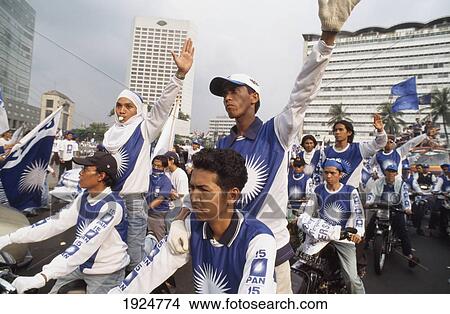 Picture - Pan Party Rally For Elections. Fotosearch