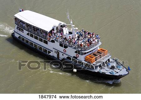 Panama Canal, Panama, Central America; Tour Boat On Canal View Large Photo Image Picture - Panama Canal, Panama, Central America; Tour Boat On Canal. Fotosearch